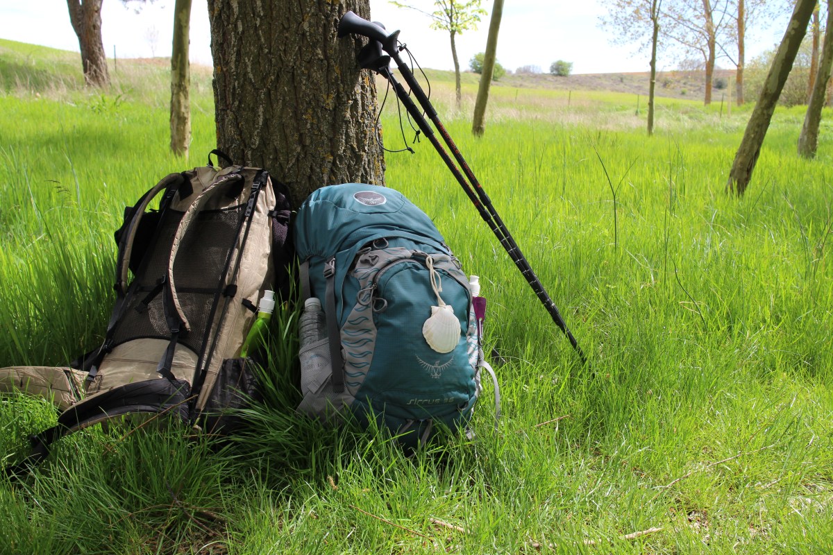 Small packs. Walking poles.